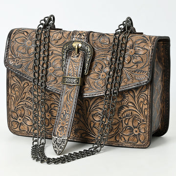 American Darling Small Crossbody Beautifully Hand Tooled Genuine Leather women bag western handbag purse
